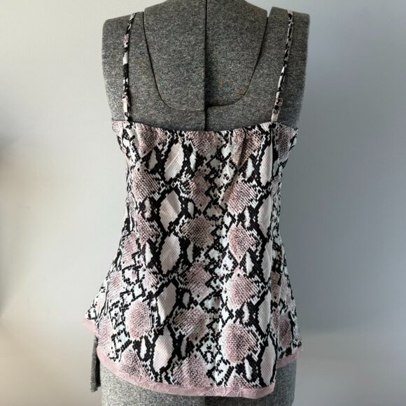 And The Why Pink Snakeskin Lace Cami – Size S - Picture 2 of 3